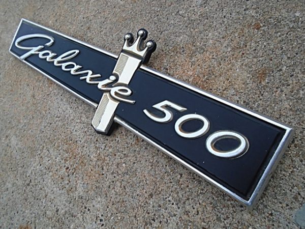 1964 Ford Galaxie 500 tail panel emblem