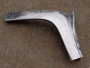 1961 1963 Ford Thunderbird LH front windshield corner trim