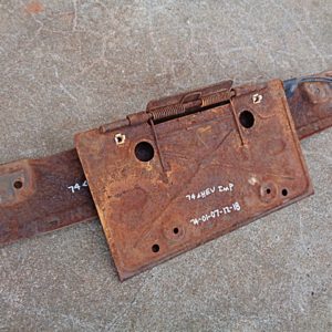 1974 Chevrolet Impala gas door license plate tag light bracket assembly