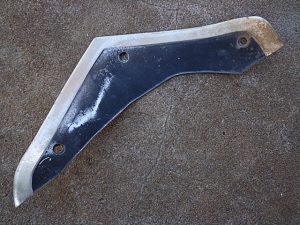 1964 Mercury Monterey LH fender headlight opening molding