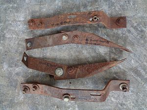 1955 Cadillac front bumper bracket set