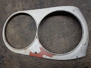 1958 Ford Thunderbird RH headlight bezel door fender extension