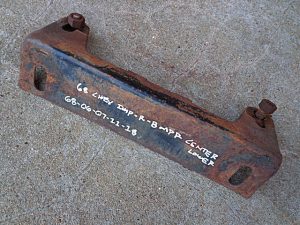 1968 Chevrolet Impala Bel Air rear center bumper mounting bracket