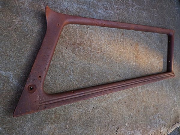 1958 Ford Country Sedan LH rear quarter window interior trim garnish