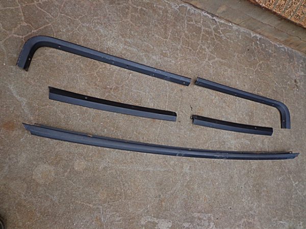 1967 Ford Galaxie 500 fastback rear window interior molding set