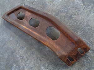 1968 Ford Thunderbird LH front outer bumper bracket