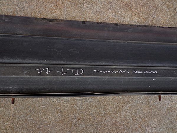 1977 Ford LTD rear bumper filler center panel