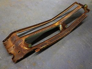 1953 Chrysler New Yorker grille header panel