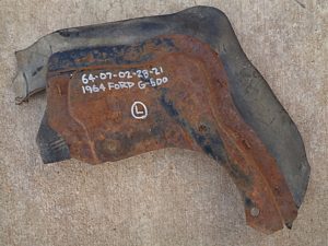 1964 Ford Galaxie fender splash shield