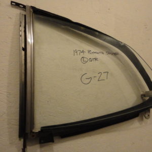 1974 Plymouth Duster LH quarter window assembly