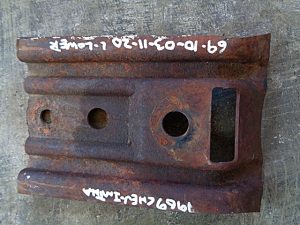 1969 Chevrolet IMpala LH lower rear bumper to body bracket