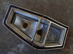 1972 Ford Pinto station wagon LH tail light housing and bezel OEM