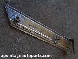 1962 Mercury Comet RH lower sail panel molding ornament