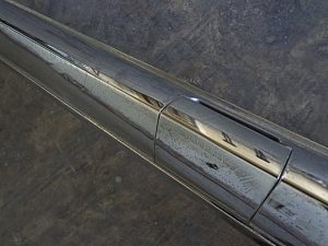 1962 Mercury Motnerey trunk lip molding lock bar