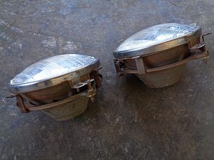 1979 International Harvester Scout headlight bucket assemblies