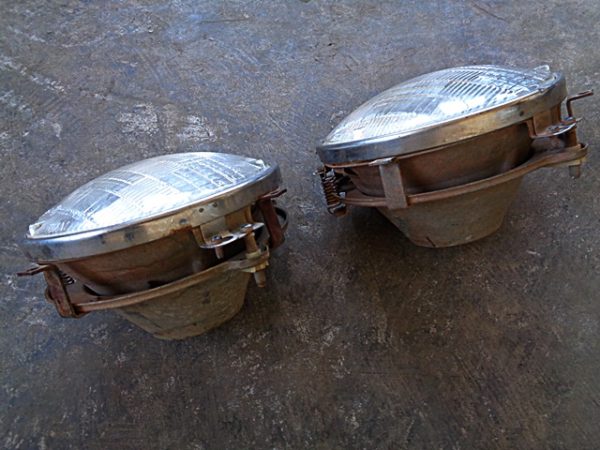 1979 International Harvester Scout headlight bucket assemblies