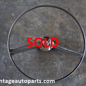 1958 Cadillac steering wheel horn ring assembly