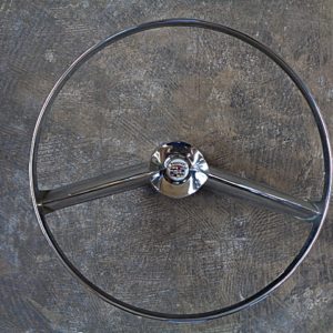 1958 Cadillac steering wheel horn ring assembly