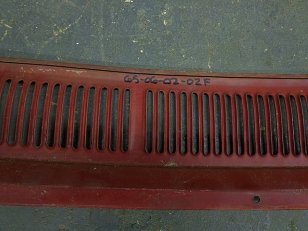 1965 Ford Galaxie cowl vent cover panel
