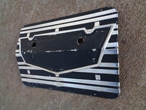 1962 Ford Fairlane gas fuel door molding trim