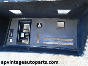 1973 Oldsmobile Delta 88 dash bezel LH temp control wiper panel