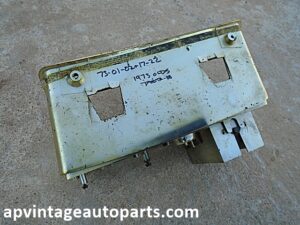 1973 Oldsmobile Delta 88 dash bezel LH temp control wiper panel