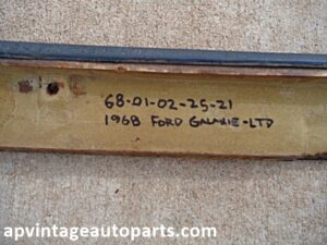 1968 Ford Galaxie 500 lower dash pad panel