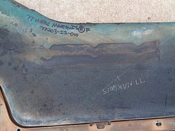 1977 Mercury Marquis front bumper filler rubber