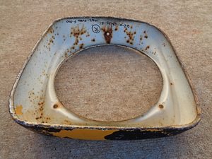 1962 Ford F100 OEM steel headlight bezel