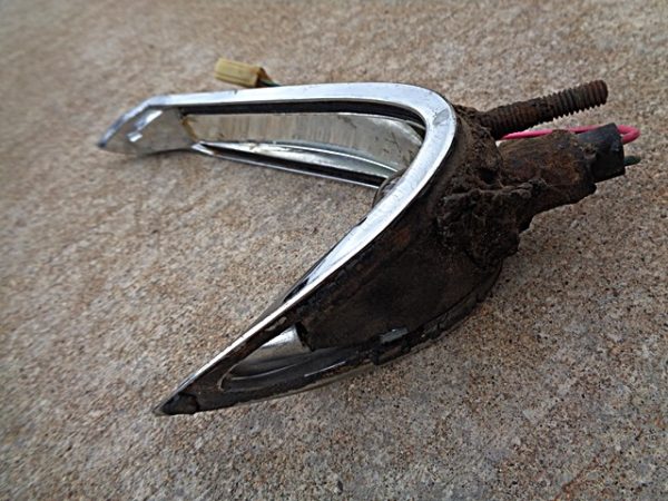 1960 Cadillac tail fin light housing