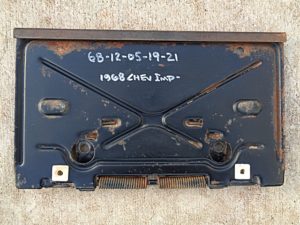 1968 Chevrolet Impala license plate mount