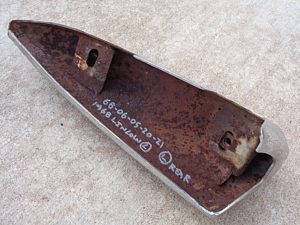 1968 Lincoln Continental rear bumper end