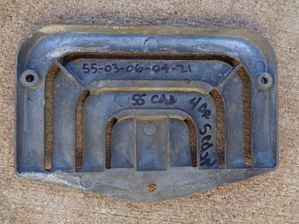 1955 Cadillac front kick panel vent cover