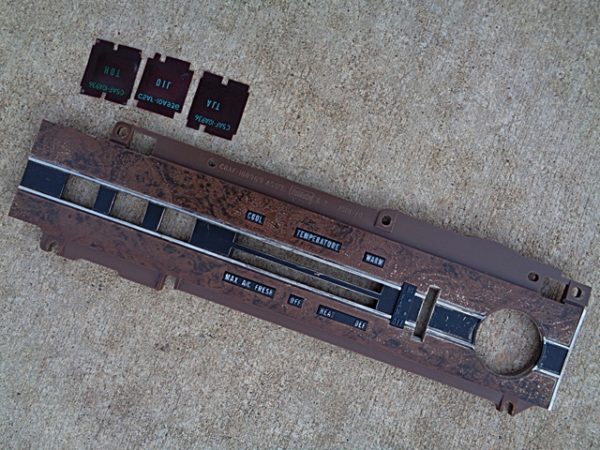 1968 Ford Galaxie 500 heater AC dash bezel