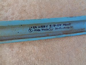 1959 Mercury Monterey rear window interior trim molding