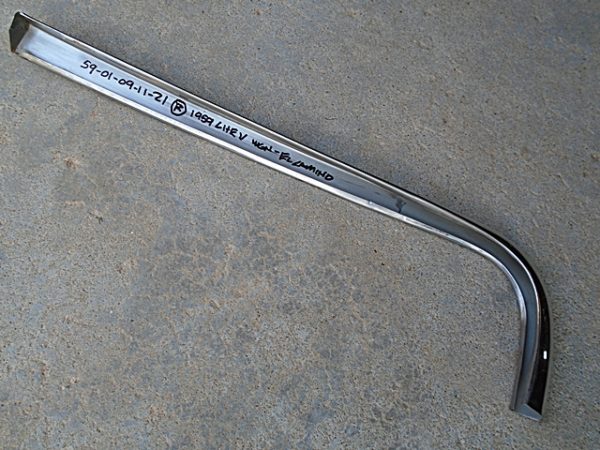 1959 Chevrolet El Camino wagon tail fin trim molding