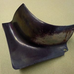 1962 Lincoln trunk lid filler corner