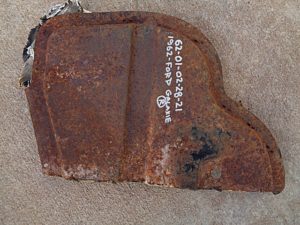 1962 Ford Galaxie fender mud splash shield