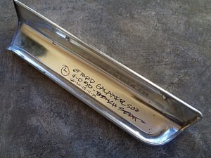 1965 Ford Galaxie 500 bench seat upper molding trim