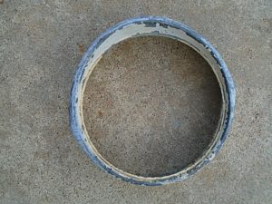 1954 Ford Victoria headlight bezel extension