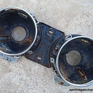 1964 Ford Galaxie headlight bucket mount assembly