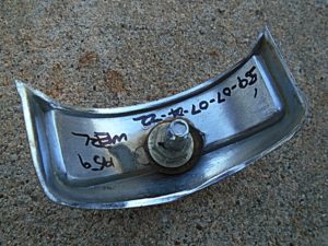 1959 Mercury Monterey quarter fin molding trim