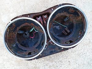 1958 1960 Ford Thunderbird headlight bucket assembly