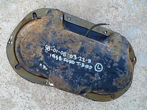 1958 1960 Ford Thunderbird headlight bucket assembly