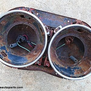 1958 1960 Ford Thunderbird headlight bucket housing assembly