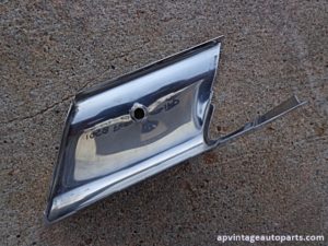 1958 Ford Thunderbird sail panel molding extension stainless