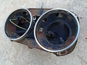 1959 Ford Fairlane headlight bucket assembly