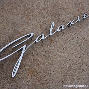 1962 Ford Galaxie 500 rear quarter script emblem