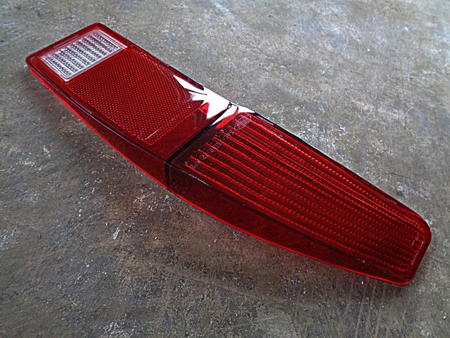 thumbnail image 2 of Daniel Carpenter 1970 Cougar Rear Marker Light Lens – Red, Also Fits Maverick, Torino, Montego, Cyclone, Mustang 2 of 6