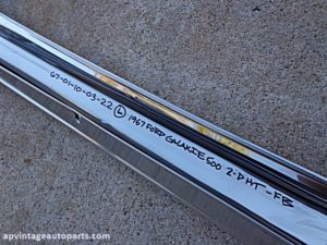 1967 Ford Galxie fastback post molding trim